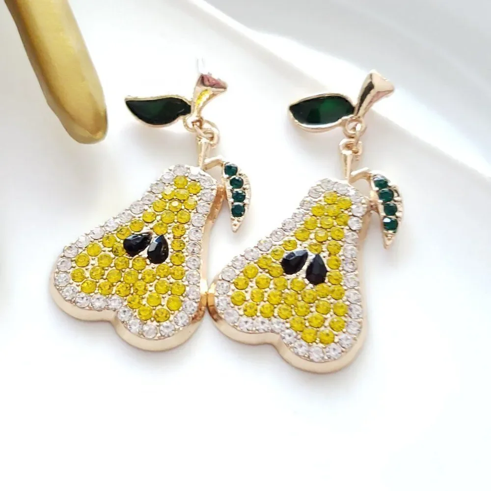 New! Zara Pear Post Earrings